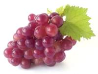 racimo de uvas rojas